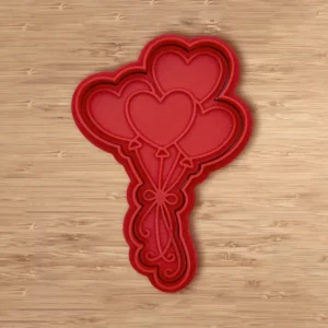 Kalpli balon kurabiye kalıbı - 3D baskı ile üretilmiş, dekoratif ve kullanışlı kurabiye kesici