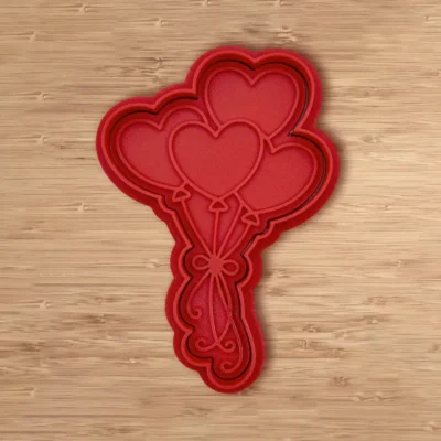 Kalpli balon kurabiye kalıbı - 3D baskı ile üretilmiş, dekoratif ve kullanışlı kurabiye kesici