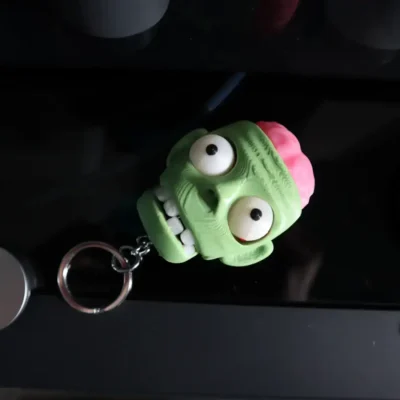 Zombi Kafası Anahtarlık - Görsel 3